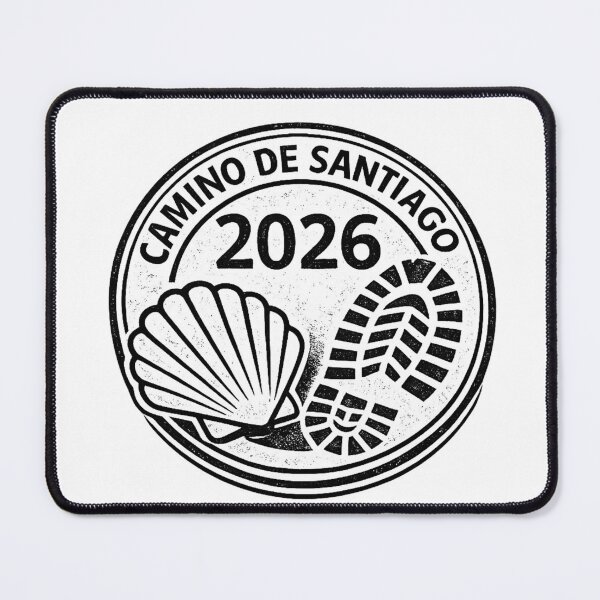 Item preview, Camino de Santiago 2026 Pilgrim Stamp – Shell and Footprint Design designed and sold by John-Rivav.