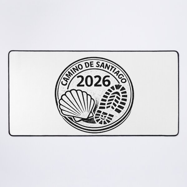 Item preview, Camino de Santiago 2026 Pilgrim Stamp – Shell and Footprint Design designed and sold by John-Rivav.