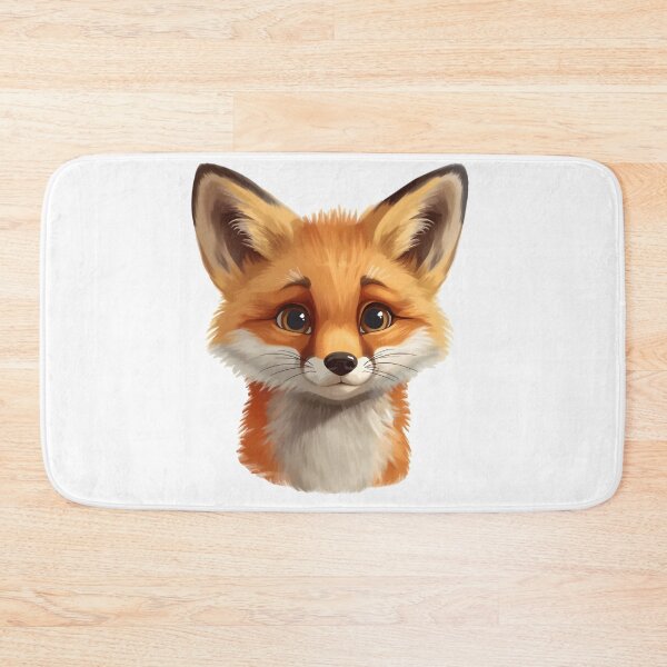Item preview, Smiling Fox Cartoon Face Sticker designed and sold by Teewave-Ashish.