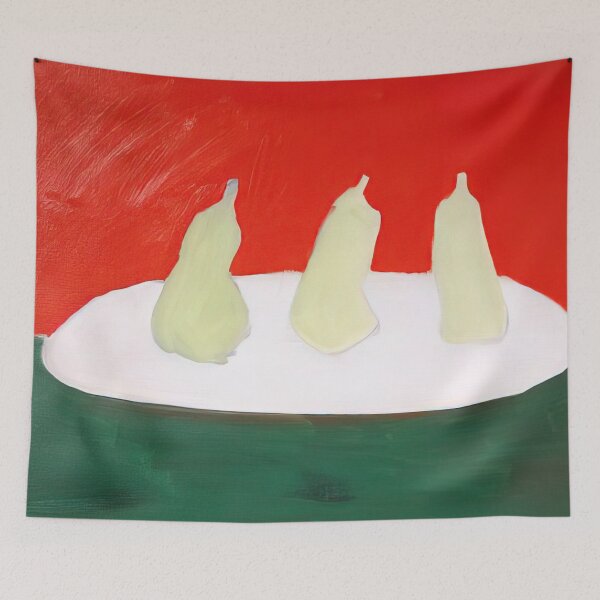 Item preview, Nicolas De Staël Nature Morte, Poires, Fond Vert Et Orange Art Informel designed and sold by melaartni.
