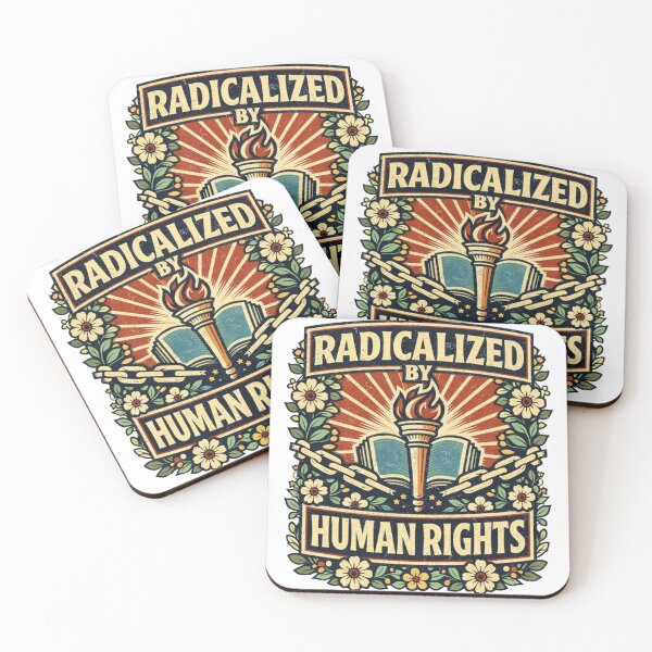 Item preview, Radicalized by Human Rights Activist Shirt/Sticker/Mug designed and sold by Quietest Riot.
