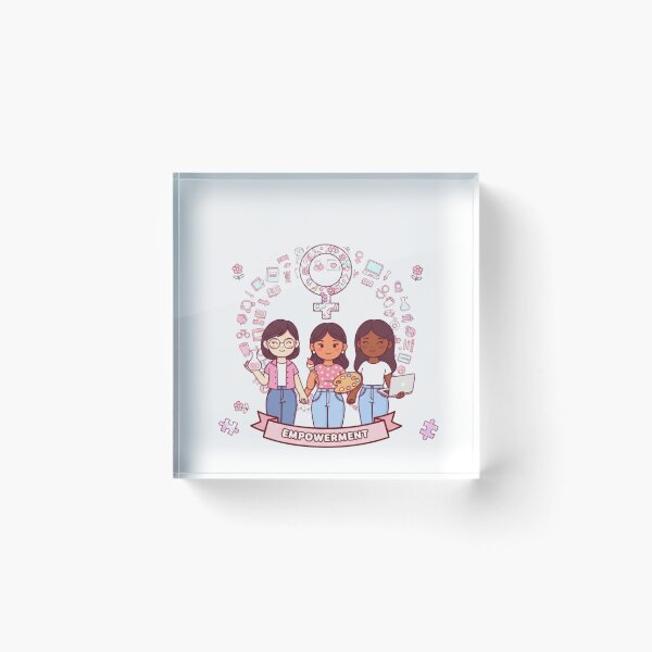 Item preview, International Women's Day Cute Female Empowerment Art designed and sold by Fatomfatom.