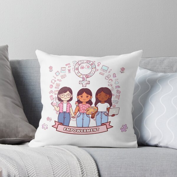 Item preview, International Women's Day Cute Female Empowerment Art designed and sold by Fatomfatom.