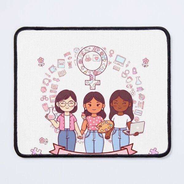 Item preview, International Women's Day Cute Female Empowerment Art designed and sold by Fatomfatom.