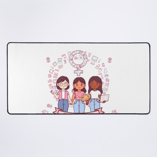 Item preview, International Women's Day Cute Female Empowerment Art designed and sold by Fatomfatom.