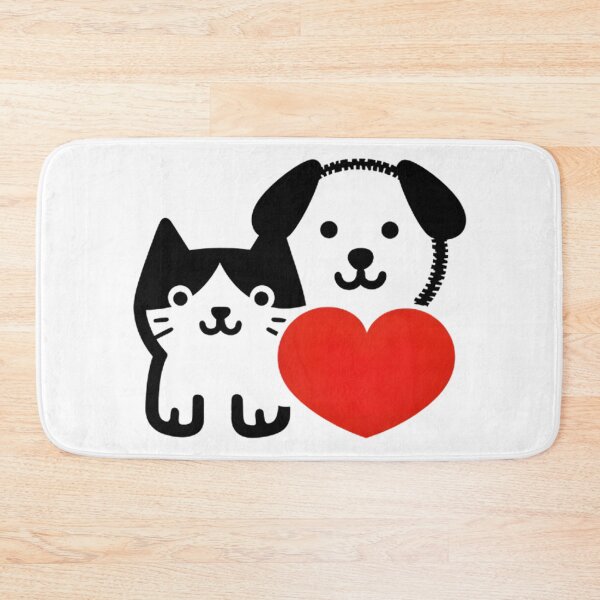 Item preview, Puppy and Kitty Valentine designed and sold by Retro Whimsy.