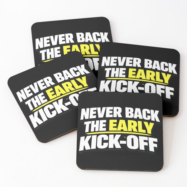 Item preview, Never Back The Early Kick-Off designed and sold by Rewind-Clothing.