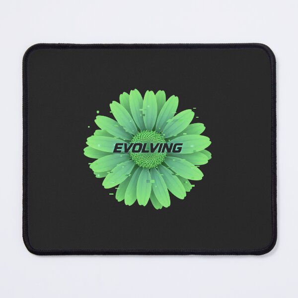 Item preview, Evolving Wasabi Green Glitch Floral Aesthetic Tee designed and sold by HMUQ_VIBE.