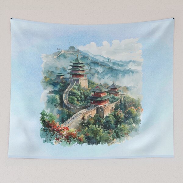 Item preview, The Great Wall of China – Ancient Wonder Travel Art designed and sold by MysticOzzy.
