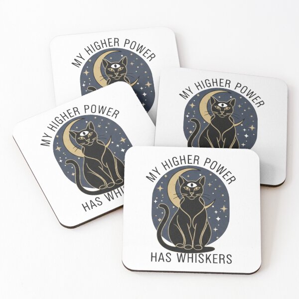 Item preview, My Higher Power Has Whiskers Occult designed and sold by Death by Bunny.