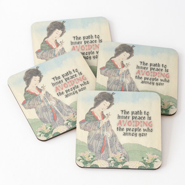 Item preview, The Path to Inner Peace Funny Zen Japanese Design designed and sold by SmirkDoodle Designs.