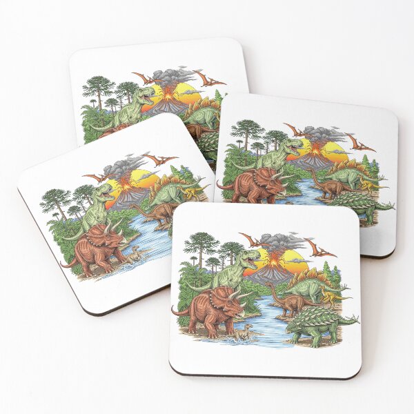 Item preview, Epic Prehistoric Dinosaur Valley Landscape designed and sold by TeeARTHY.
