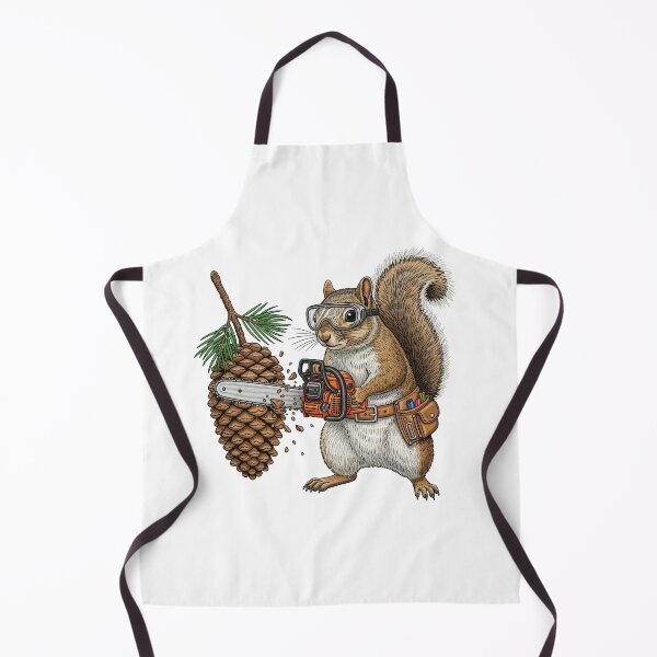 Item preview, Funny Squirrel with Chainsaw and Pinecone designed and sold by TeeARTHY.