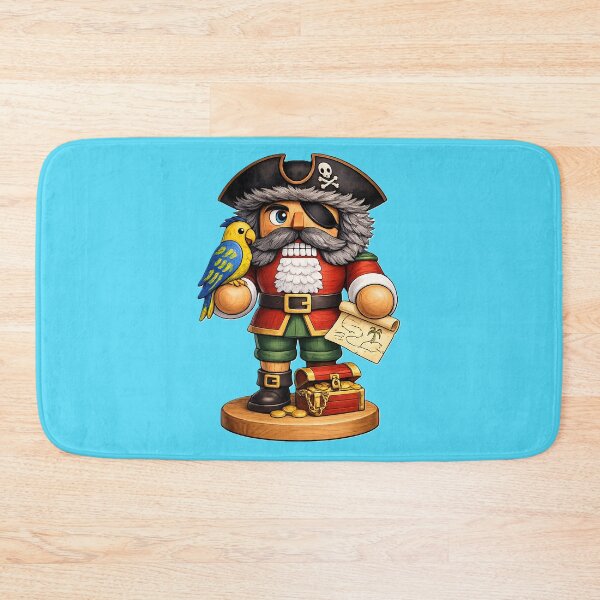 Item preview, A chubby pirate nutcracker ready to find some treasure.  designed and sold by DGS Creative Designs.