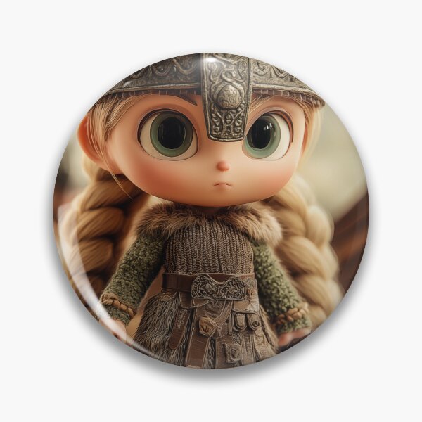 Item preview, Tiny Female Viking Warrior designed and sold by PetsArt.
