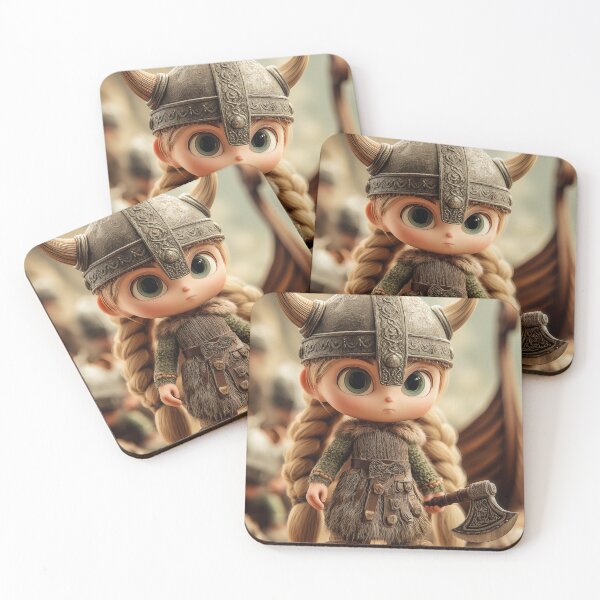 Item preview, Tiny Female Viking Warrior designed and sold by PetsArt.