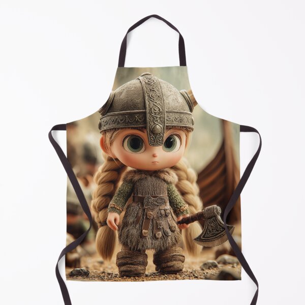 Item preview, Tiny Female Viking Warrior designed and sold by PetsArt.