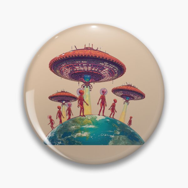 Item preview,  Alien Invaders - Retro UFO  designed and sold by Nature's Palette.
