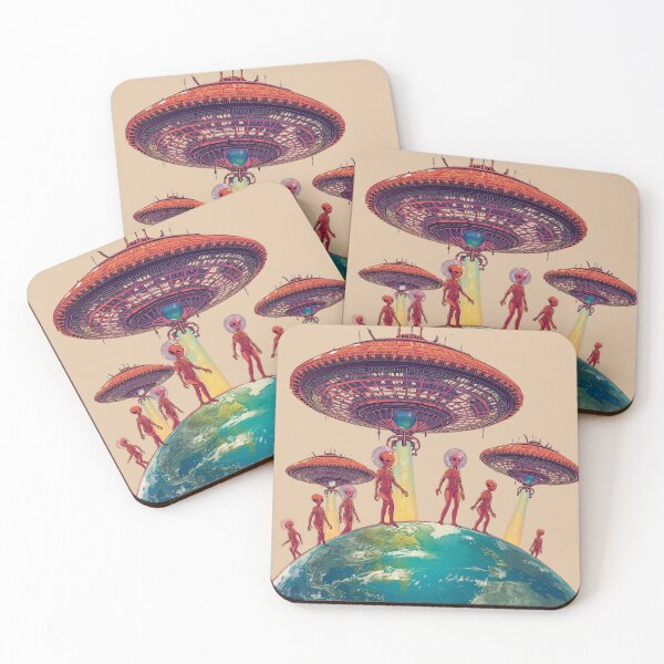 Item preview,  Alien Invaders - Retro UFO  designed and sold by Nature's Palette.