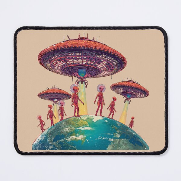 Item preview,  Alien Invaders - Retro UFO  designed and sold by Nature's Palette.