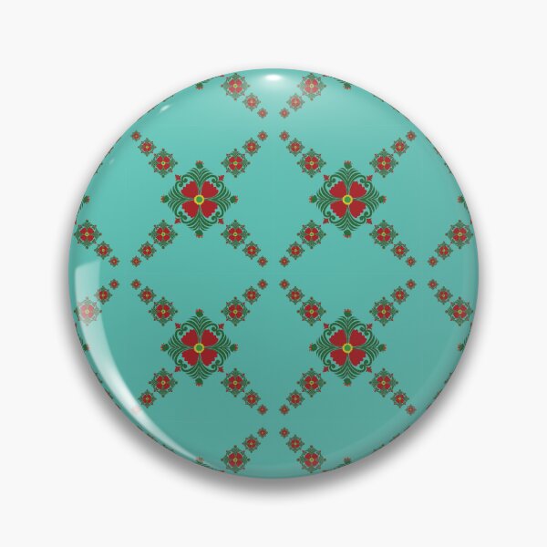 Item preview, An elegant floral lattice where deep indigo forms meet soft pink space. A timeless ornamental pattern expressing order, grace, and quiet strength through repetition. designed and sold by OIL Pattern Design .