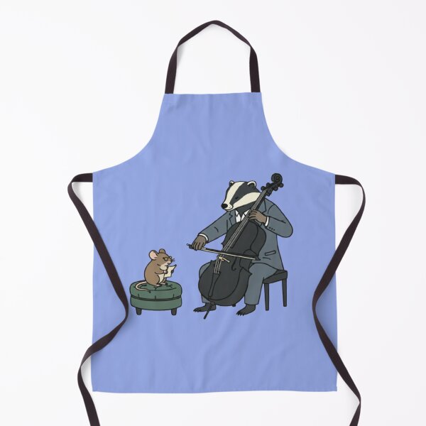 Item preview, Whimsical Badger Cello Player with Mouse designed and sold by Dogandesighn.