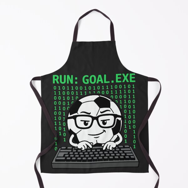 Item preview, RUN: GOAL.EXE - Coder Soccer Pun designed and sold by DigitalGlade.