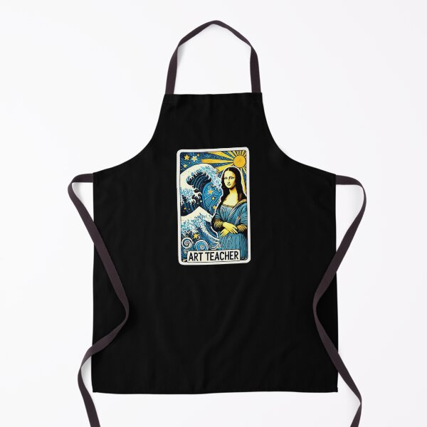 Item preview, Art teacher tarot Mona Lisa starry night great wave mash up gift designed and sold by petalecho.