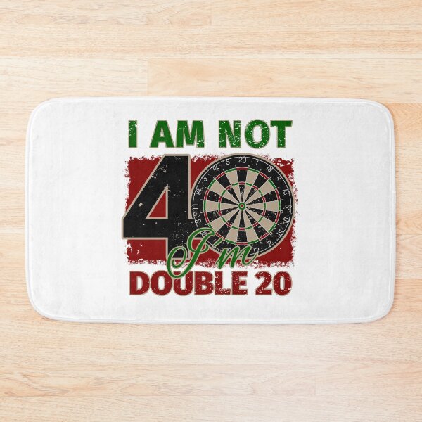 Item preview, I’m Not 40 I’m Double 20 40th Birthday Gift Funny Dartplayer designed and sold by Halfstone.