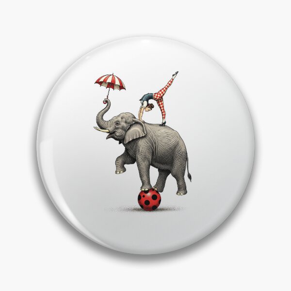 Item preview, Vintage Circus Elephant Balancing on Ball designed and sold by TeeARTHY.
