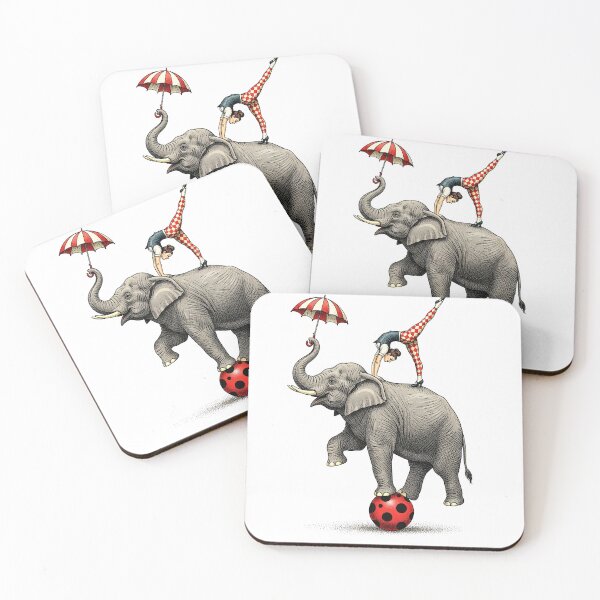 Item preview, Vintage Circus Elephant Balancing on Ball designed and sold by TeeARTHY.