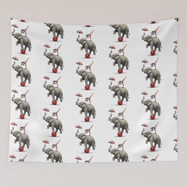 Item preview, Vintage Circus Elephant Balancing on Ball designed and sold by TeeARTHY.
