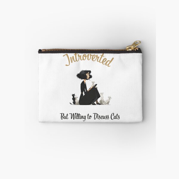 Item preview, Introverted, but willing to discuss cats lady designed and sold by giggletshirts.