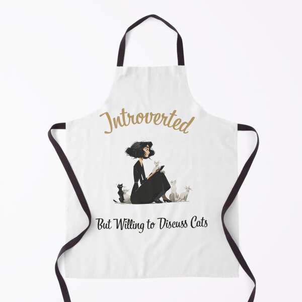 Item preview, Introverted, but willing to discuss cats lady designed and sold by giggletshirts.