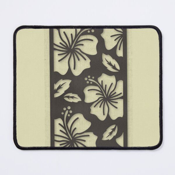 Item preview, Rustic Black Metallic Laser Cut Floral Pattern Linen designed and sold by TackyTime.
