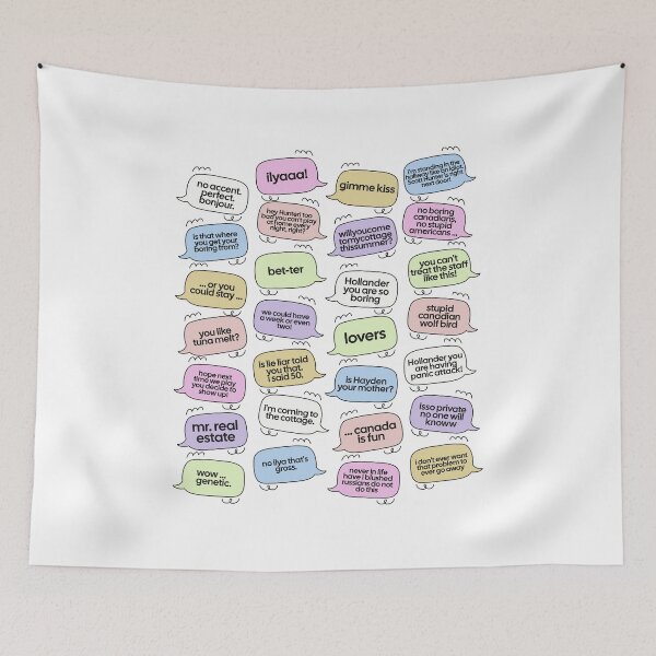 Item preview, Shane and Ilya pastel speech bubble quotes designed and sold by notcooljimmysteve.