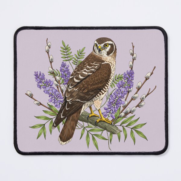 Item preview, Northern Harrier Floral Perch designed and sold by BirdsnStuff.