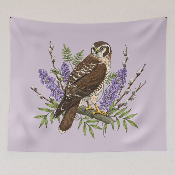 Item preview, Northern Harrier Floral Perch designed and sold by BirdsnStuff.