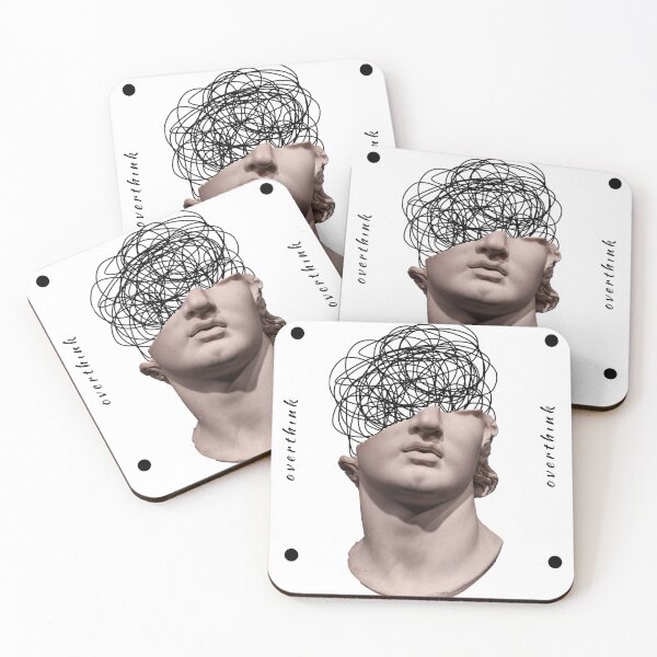 Item preview, Overthink - Chaotic Mind Classical Statue Art designed and sold by birleşik zevkler.