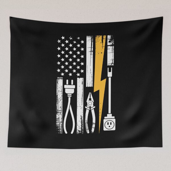Item preview, Electrician Life USA | Patriotic Electrical Worker designed and sold by QuirkLabs.