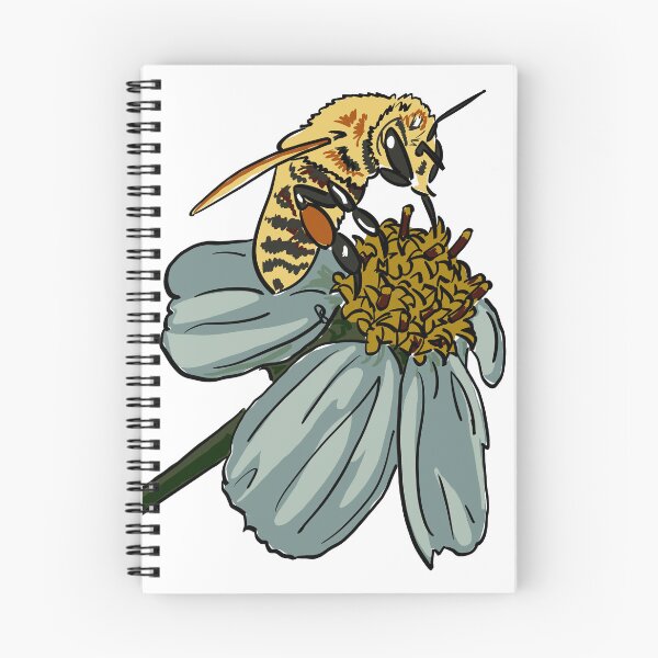 Item preview, Bee & blue flowe designed and sold by esqueipi.