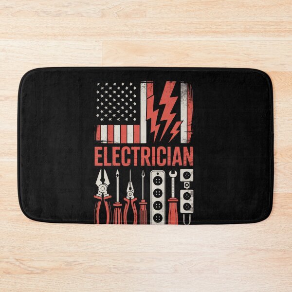 Item preview, Proud American Electrician | USA Flag Trade Worker designed and sold by QuirkLabs.