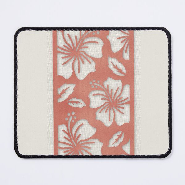 Item preview, Feminine Pink Metallic Laser Cut Floral Pattern Linen designed and sold by TackyTime.