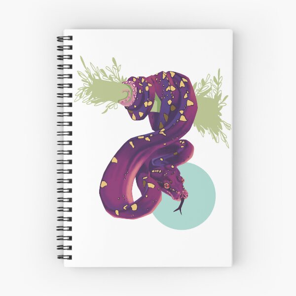 Item preview, Juvenile Green Tree Python - Snake Animal Portrait designed and sold by Coral the Artisan.