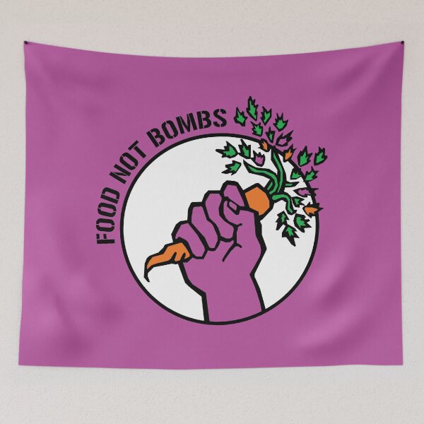 Item preview, Food Not Bombs logo (with text) designed and sold by Ungovernable Designs.