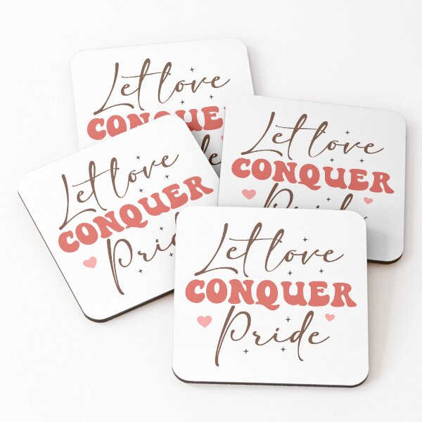Item preview, Let love CONQUER Pride designed and sold by Alex D Print Studio Designs.