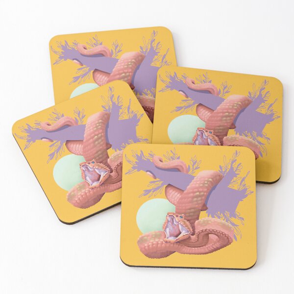 Item preview, Eyelash Viper - Snake Art Retro Vibe designed and sold by Beloved Come Forth.
