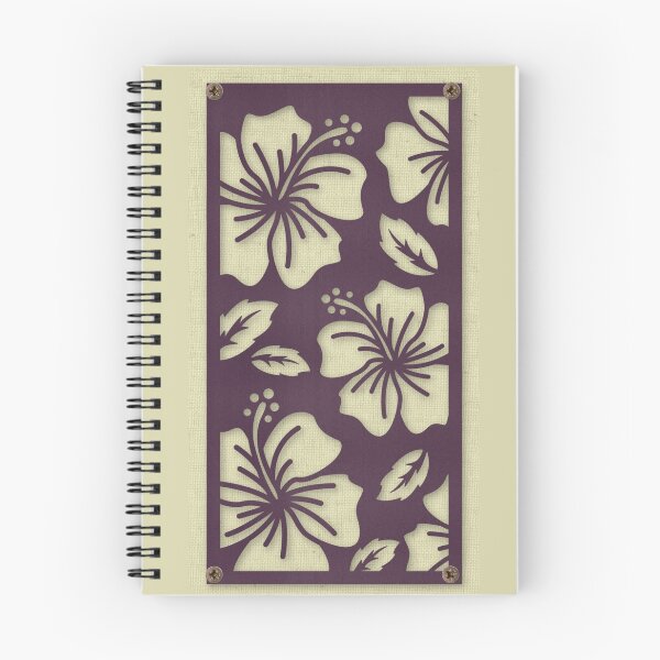Item preview, Modern Minimal Purple Metallic Laser Cut Floral Linen  designed and sold by TackyTime.