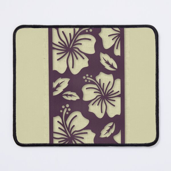 Item preview, Modern Minimal Purple Metallic Laser Cut Floral Linen designed and sold by TackyTime.