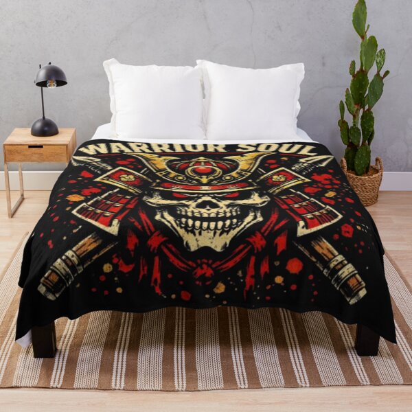 Item preview, Warrior Soul Samurai Skull T Shirt Design designed and sold by wanado.